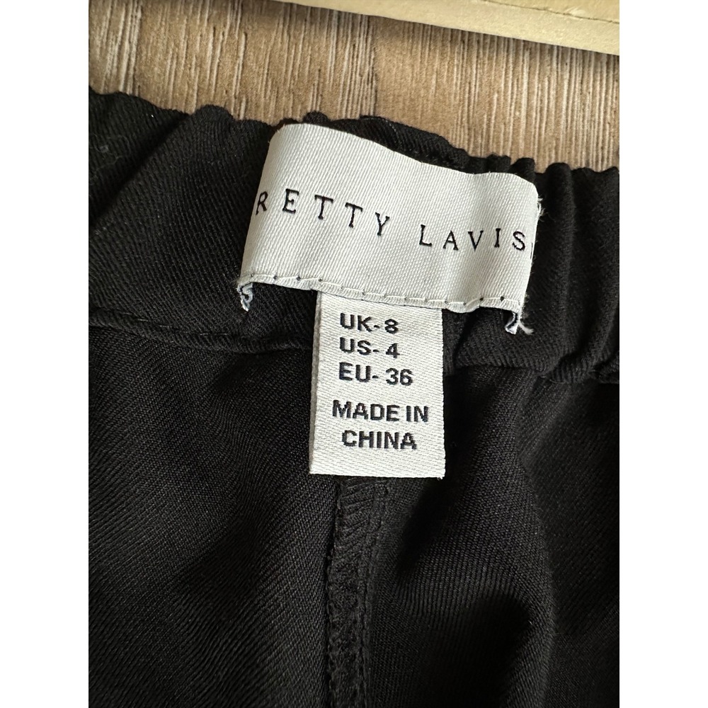 Pretty Lavish Pintuck Wide Leg Trousers Pants US 4 High Waist 
Office Minimalist - Picture 3 of 8
